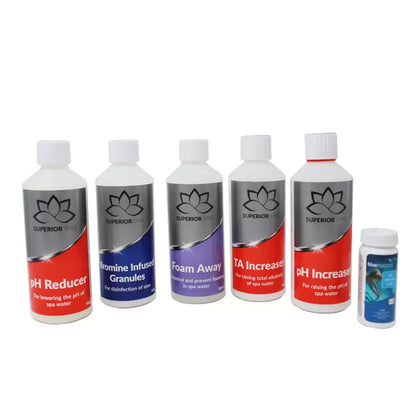 premium bromine spa chemical starter kit for clean hot tub water - 1