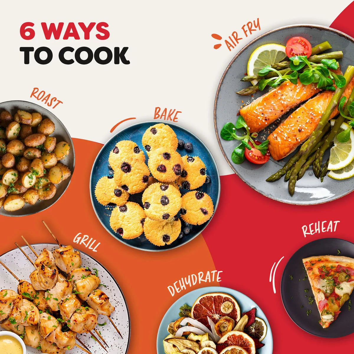 Instant Vortex Plus With ClearCook Air Fryer 5.7L in Black featuring ClearCook viewing window and healthy oil-free cooking technology.