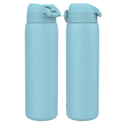 Ion8 Stainless Steel 1.2L Water Bottle 2 Pack with leakproof lids for sports, travel, gym, office, and everyday hydration.