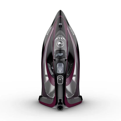 Tefal Ultimate Pure Steam Iron FV9830G1 with Pure Steam Technology and powerful anti-scale steam performance for wrinkle-free clothing.