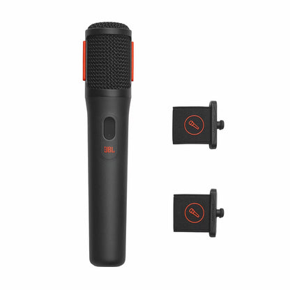 JBL PartyBox Encore 2 portable speaker with wireless microphone delivering powerful bass and karaoke sound for parties and events