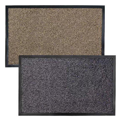 JVL Admiral microfibre non-slip door mats in two colour options