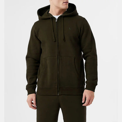 Jack Wills Men's Full Zip Hoody with fleece-lined fabric and casual everyday fit/2