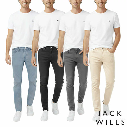 Jack Wills Men's Gabardine Jean stretch slim fit casual jeans for everyday wear/1