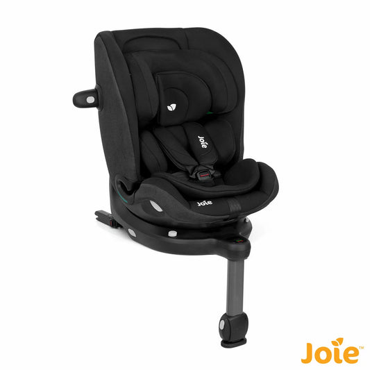 Joie i-Pivot Grow i-Size R129 360 rotating child car seat in black with advanced safety protection and adjustable growing design