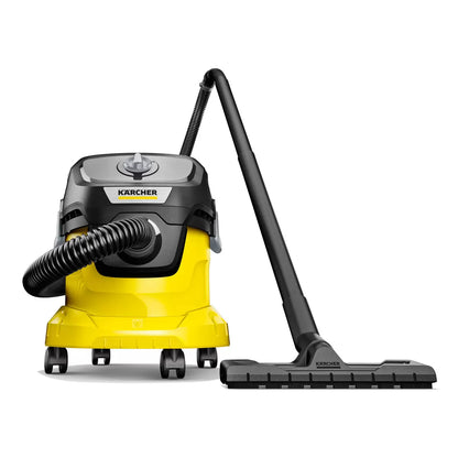 Kärcher KWD 3 wet and dry vacuum cleaner for powerful cleaning of dust, debris, and liquid spills.