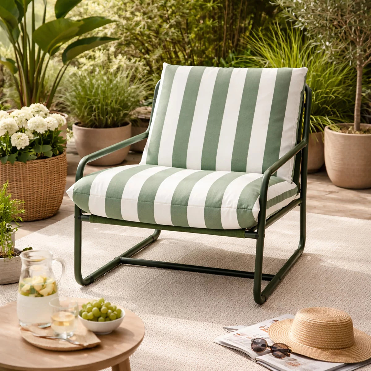 Kettler Cloud Relaxer zero-gravity reclining garden chair in anthracite grey.