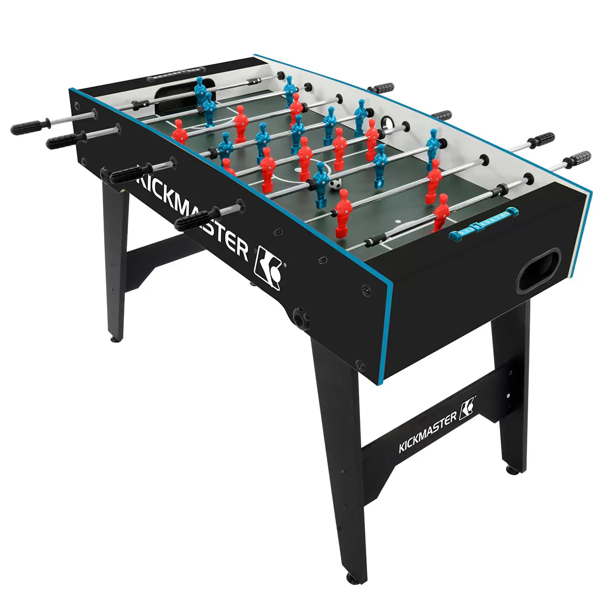 Kickmaster 4ft quick fold football table compact indoor soccer game with durable rods and foldable design for home entertainment - 1