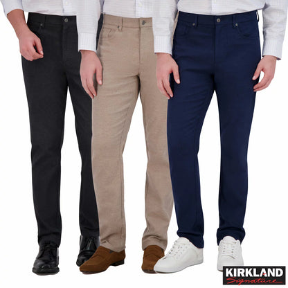 Kirkland Signature Men's Brushed 5-Pocket Pant in soft brushed fabric with classic 5-pocket casual design/1