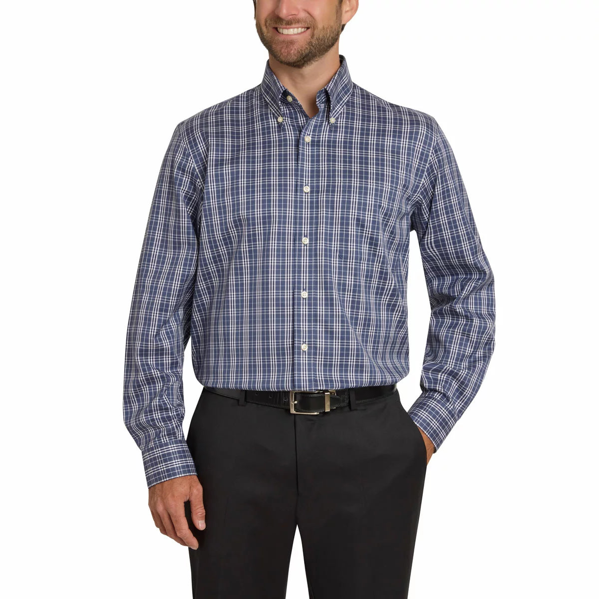 Kirkland Signature Men's Button Down Shirt in soft cotton with tailored fit and full button front/5