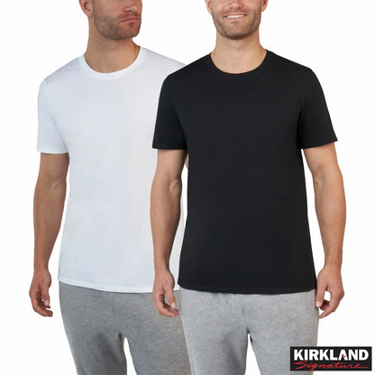 Kirkland Signature Men's Cotton Crewneck T-Shirt 6 Pack soft breathable everyday cotton undershirts for men/1