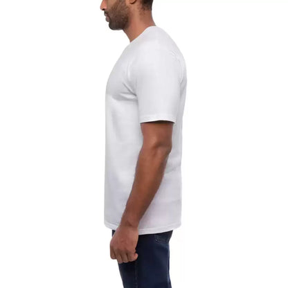 Kirkland Signature Men's Cotton Crewneck White T-Shirt 6 Pack with breathable cotton fabric and classic everyday fit/2