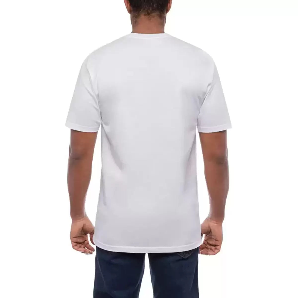 Kirkland Signature Men's Cotton Crewneck White T-Shirt 6 Pack with breathable cotton fabric and classic everyday fit/3