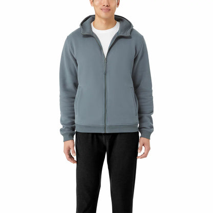 Kirkland Signature Mens Full Zip Hoody in soft fleece with adjustable hood and zipper/3
