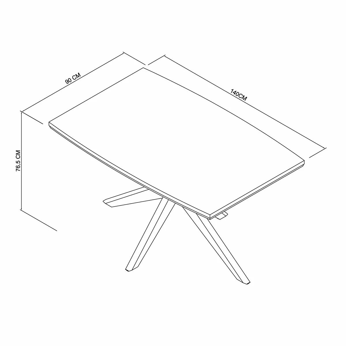 Bentley Designs Kristen light oak dining table seating four in compact modern dining room for small homes and apartments