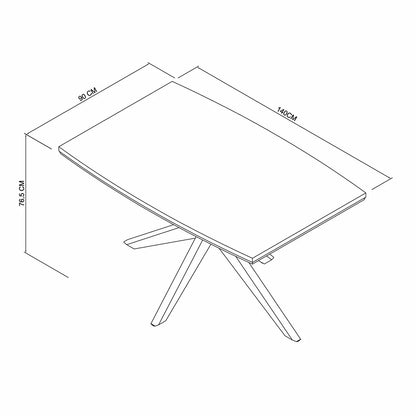 Bentley Designs Kristen light oak dining table seating four in compact modern dining room for small homes and apartments