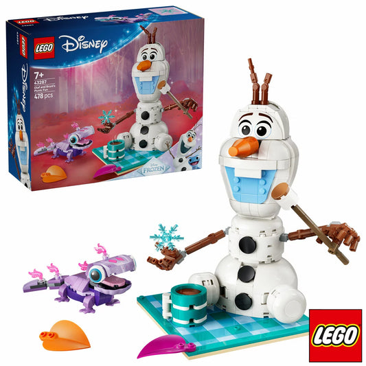 LEGO Frozen Olaf and Bruni's Picnic Fun Model 43287 building toy for kids 7 plus