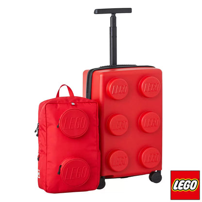 LEGO hardside carry on suitcase and backpack luggage set for kids travel available in two colours
