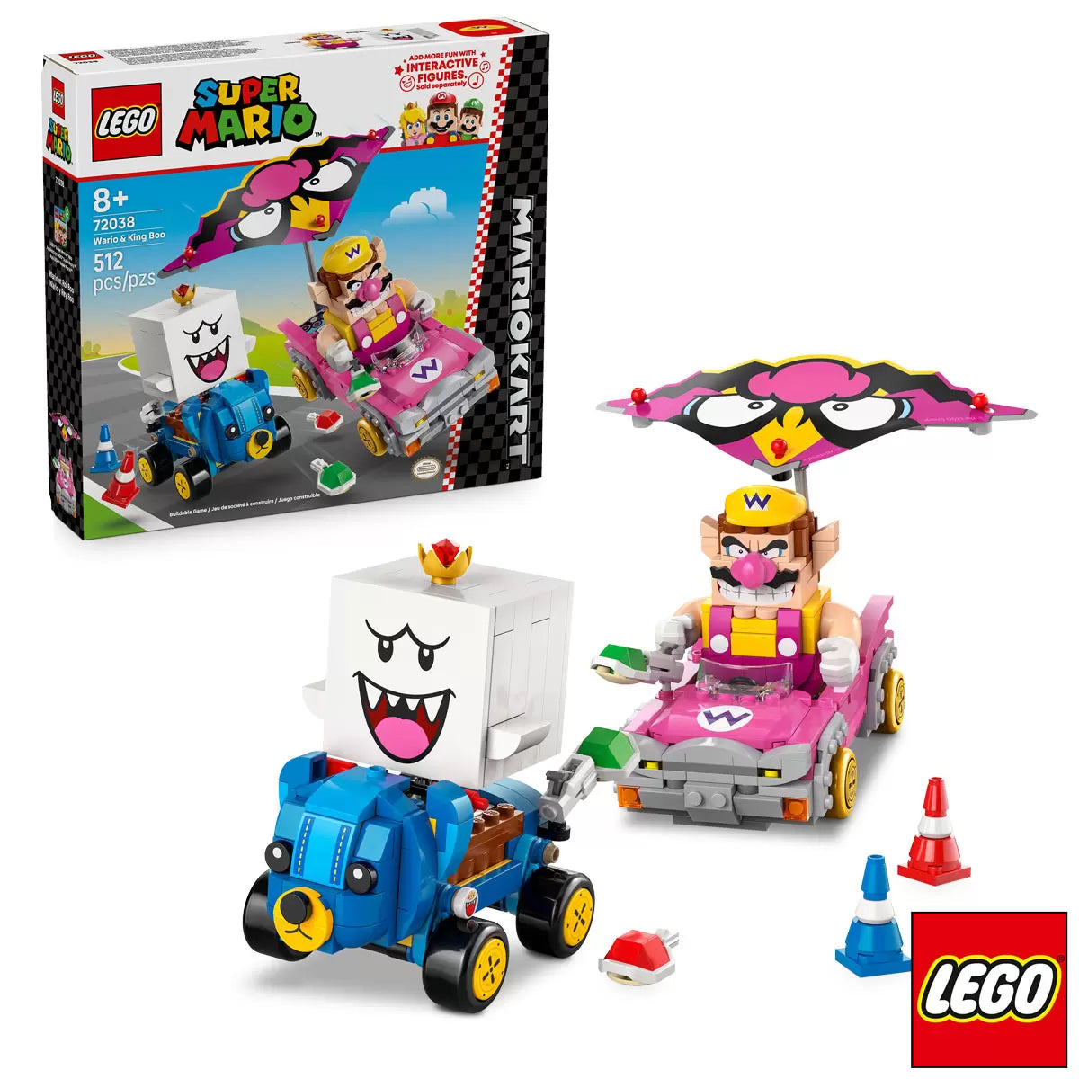 LEGO Super Mario Wario and King Boo Model 72038 building toy for kids 8 plus