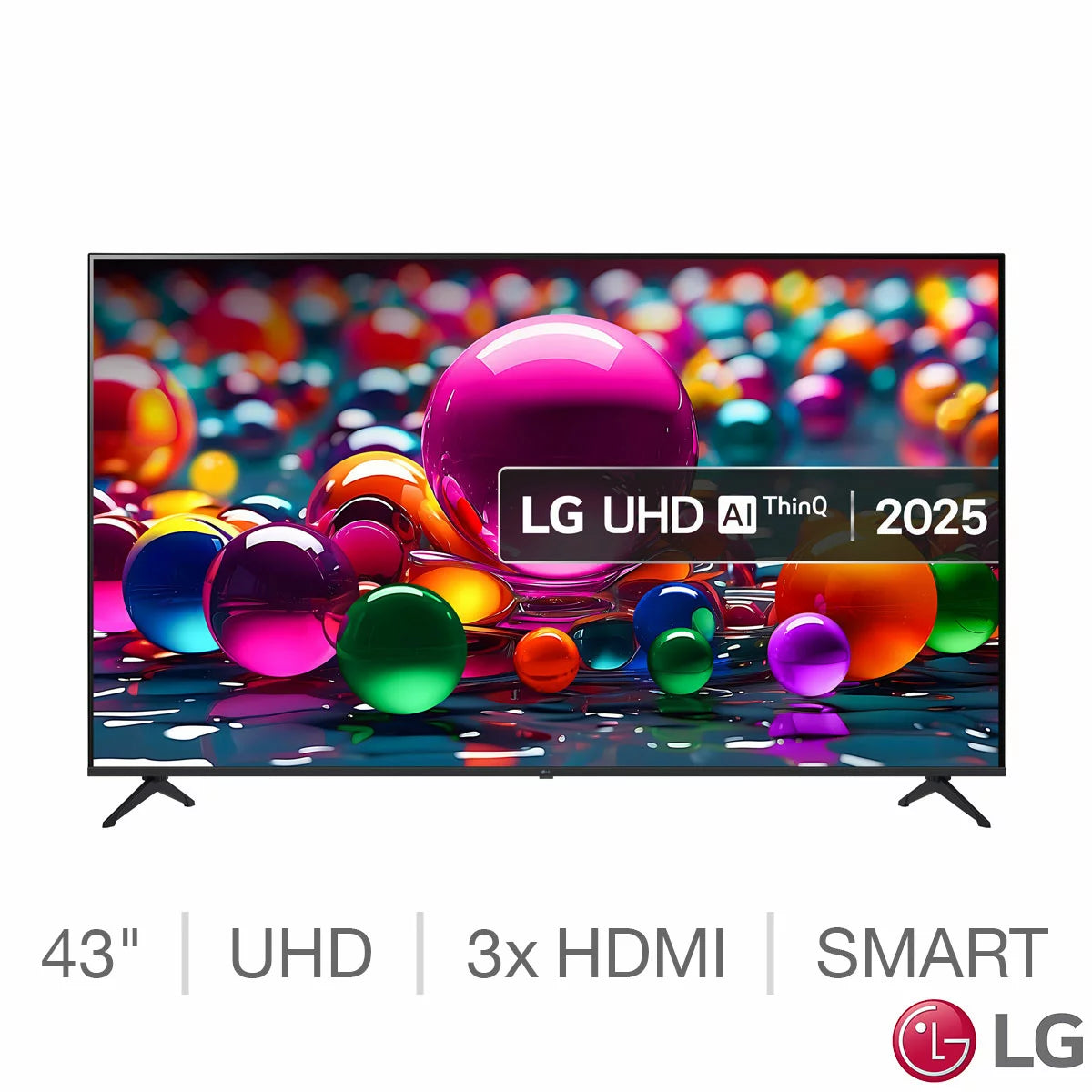 LG 43 Inch 4K Ultra HD Smart TV with HDR display and Smart TV streaming features
