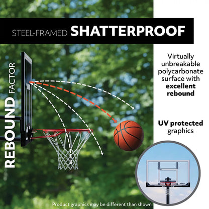 Lifetime 52 Inch Power Lift XI Portable Basketball Hoop System with adjustable height mechanism, durable backboard, and portable outdoor basketball goal.