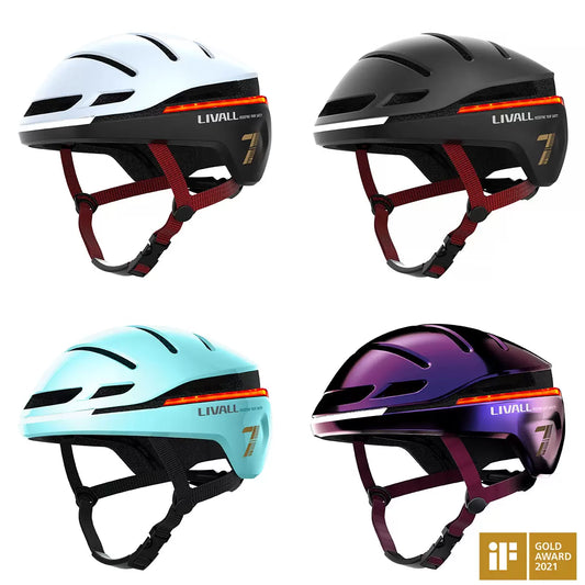 Smart bike helmet with LED lights for safe cycling