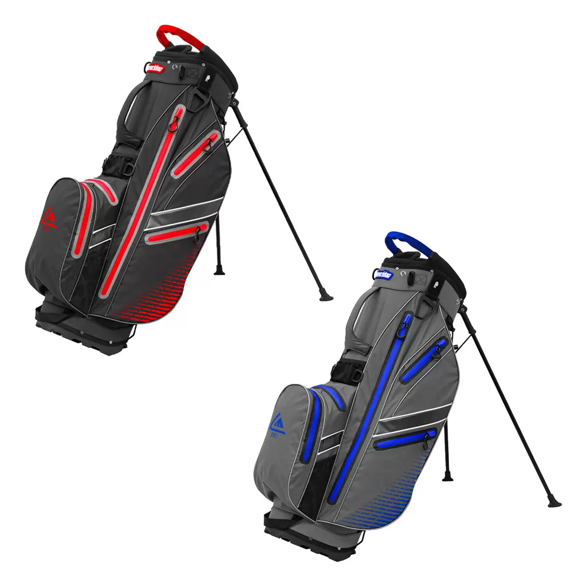 Waterproof golf cart bag with storage compartments for organised play