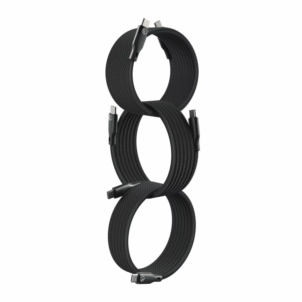 LoopLoop USB-C Cables 3-pack braided fast charging cables with USB-C connectors for smartphones and tablets. - 1