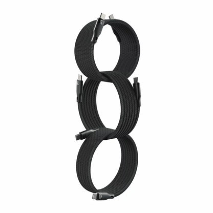 LoopLoop USB-C Cables 3-pack braided fast charging cables with USB-C connectors for smartphones and tablets. - 1