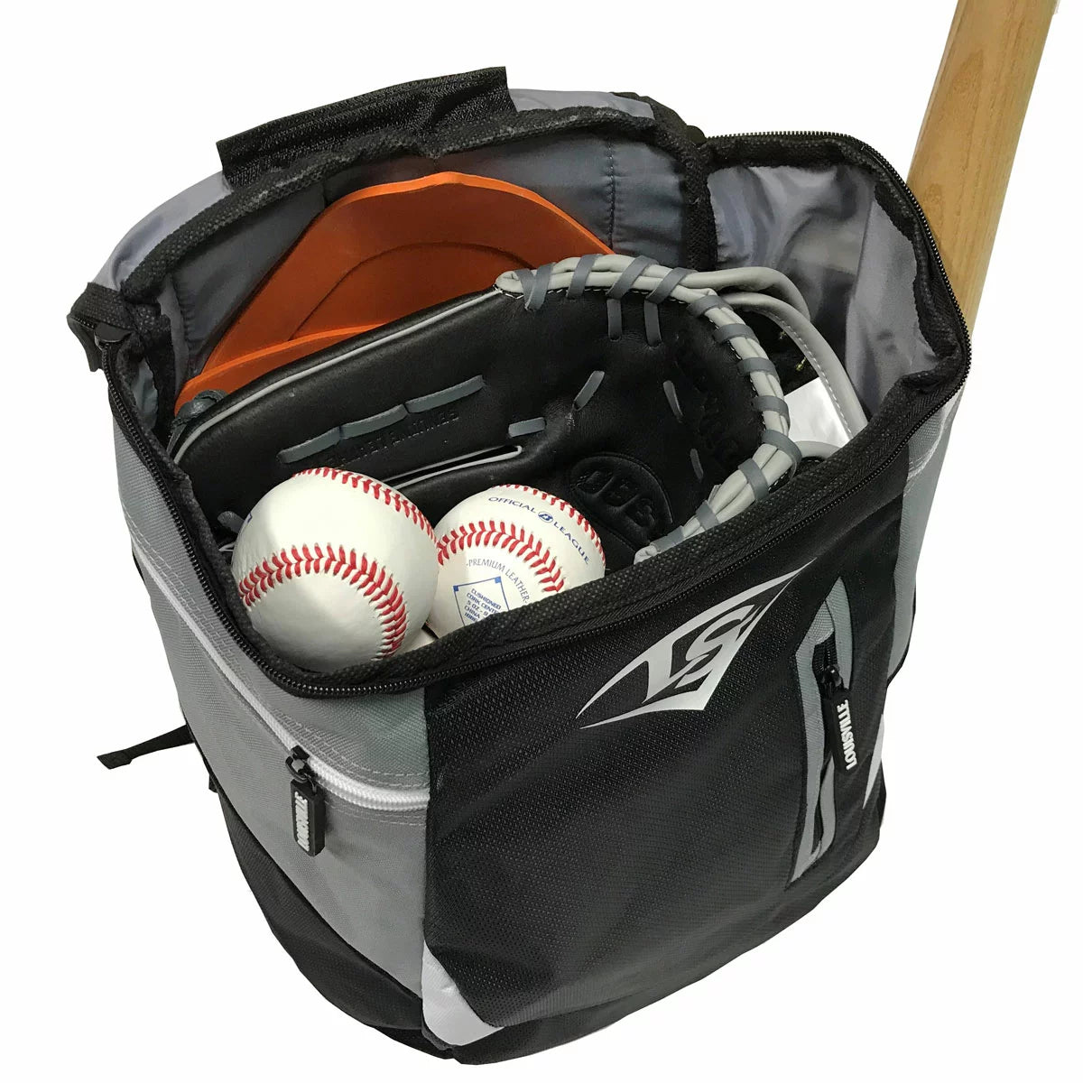 Louisville Slugger Family Baseball Set with complete baseball equipment for backyard games, family activities, and outdoor recreation.