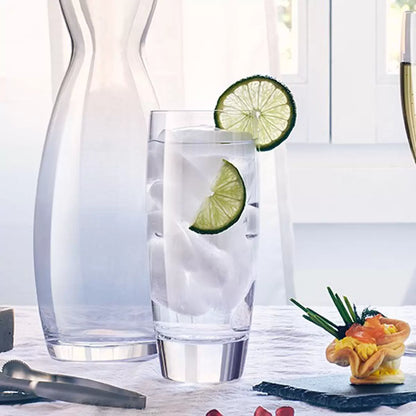 Luigi Bormioli Michelangelo 435ml hi-ball drinking glasses set of 8 crystal-clear tall beverage glasses
