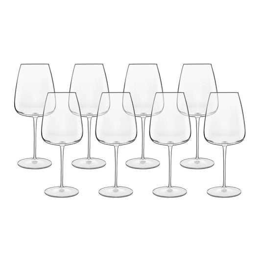 Luigi Bormioli Talismano Crystal Bordeaux Wine Glasses 700ml 8 Pack Premium Clear Crystal Red Wine Glass Set