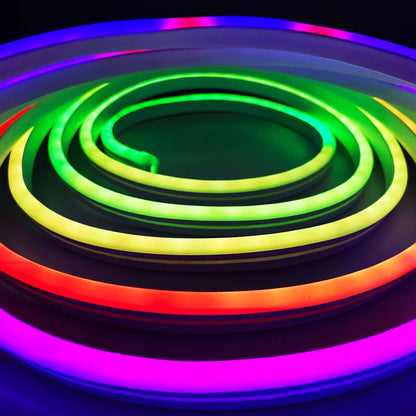 smart neon LED strip light with colourful Wi-Fi room illumination - 2