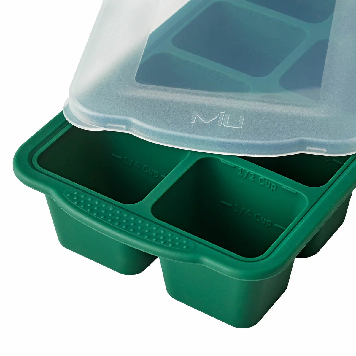 MIU Silicone Freezer Tray 5 Piece Set in Green for meal prep, food storage, and portion-controlled freezing