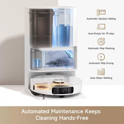 MOVA E30 Ultra Robot Vacuum RLE51SE cleaning floor with smart navigation and mop function