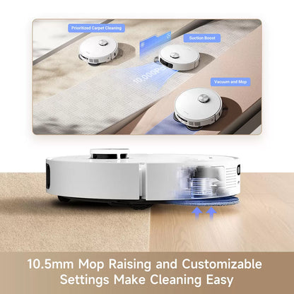MOVA E30 Ultra Robot Vacuum RLE51SE cleaning floor with smart navigation and mop function