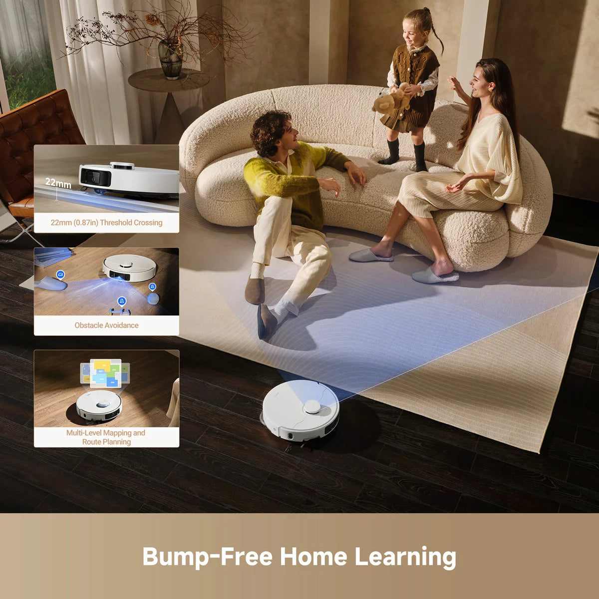 MOVA P50 Ultra Robot Vacuum & Mop RLP23SE cleaning floor with smart navigation and automatic mopping system
