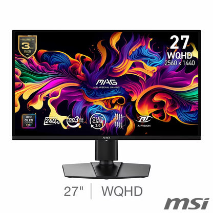 MSI MAG X24 274QP 27 inch WQHD QD-OLED 240Hz gaming monitor ultra fast esports display - 1