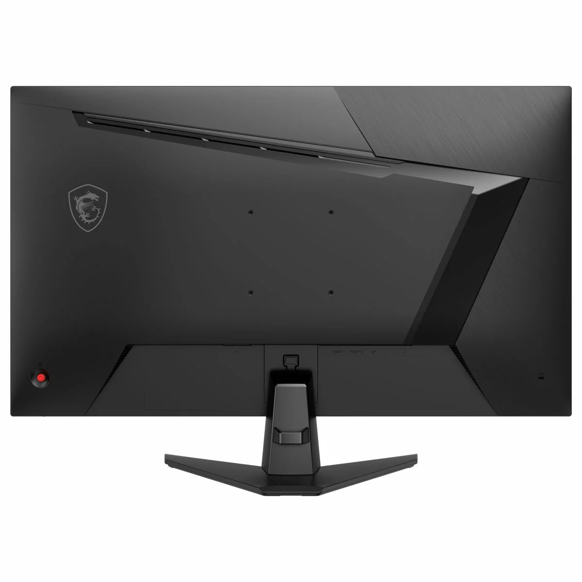 MSI MAG 325QF E18V 32 inch WQHD curved gaming monitor model 9S6-3DE11M-003 displaying an action game scene showcasing its sharp curve and frameless bezel. - 2