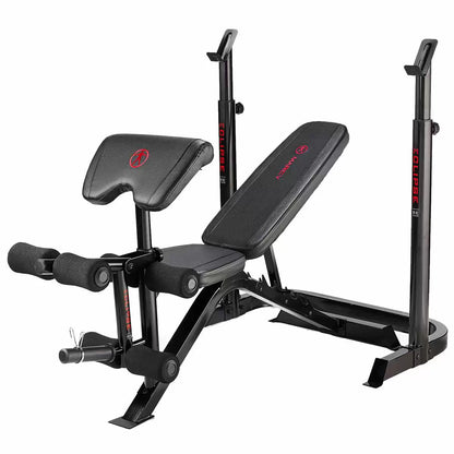 Marcy BE3000 Eclipse Weight Bench and Squat Rack for full body strength training and home gym workouts