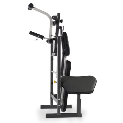 Marcy MWB-20100 Folding Compact Weight Bench with adjustable positions for home strength training and space-saving storage