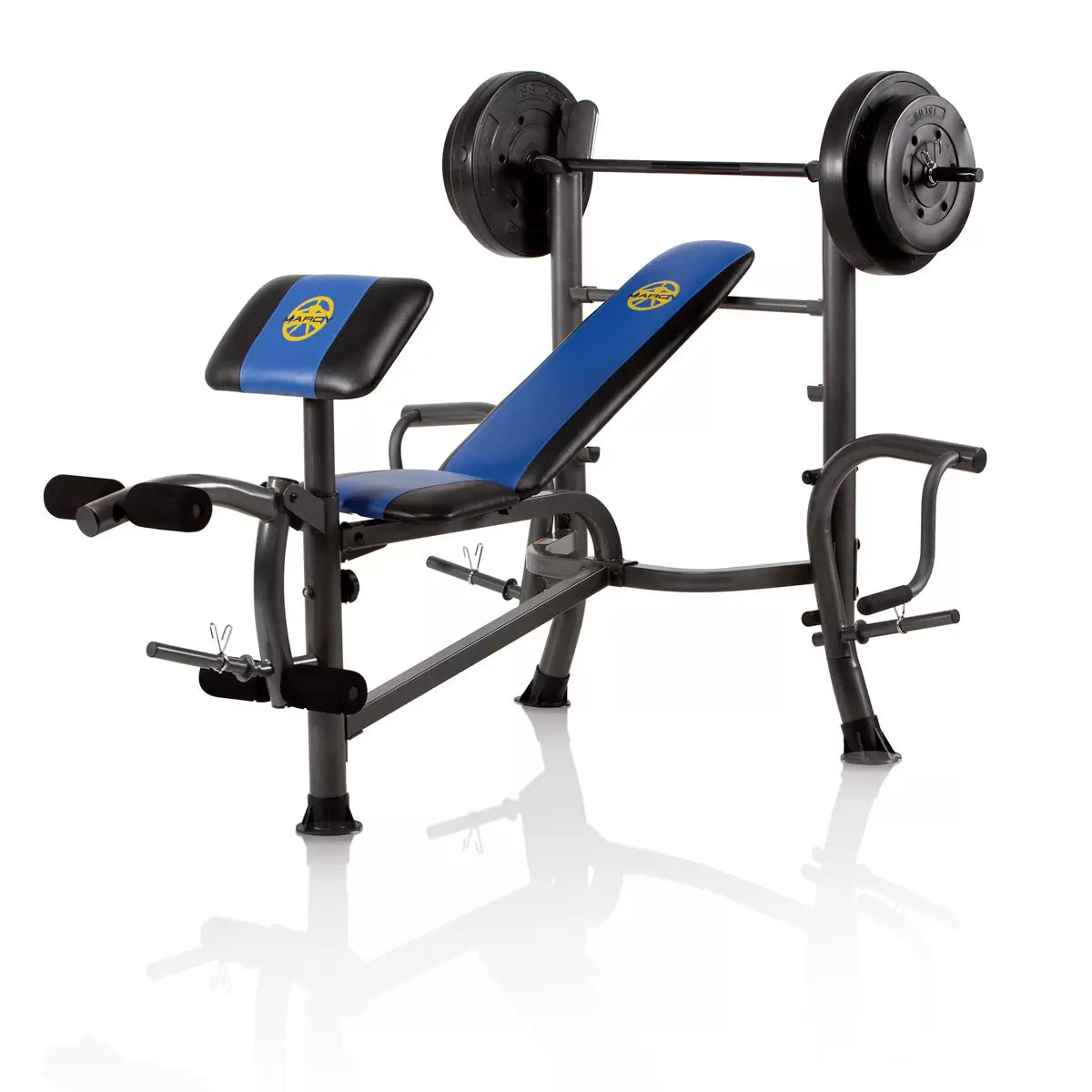 Marcy MWB-36780B Bench and Weight Set for complete home gym strength training and muscle-building workouts