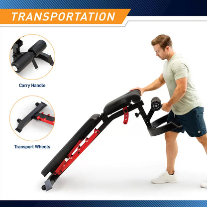Marcy SB-7799 Deluxe Utility Bench with adjustable positions and padded support for home gym strength training