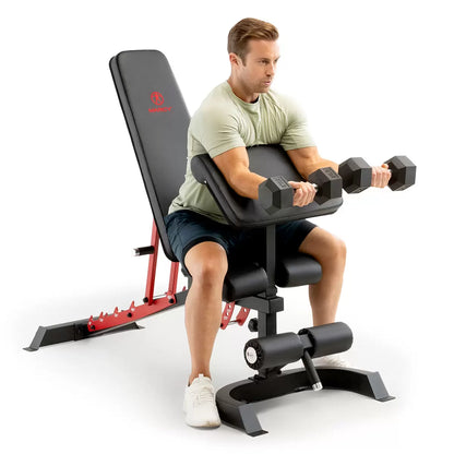 Marcy SB-7799 Deluxe Utility Bench with adjustable positions and padded support for home gym strength training
