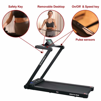 Marcy Walk N Run Walking Pad Treadmill compact treadmill for walking and running at home or office