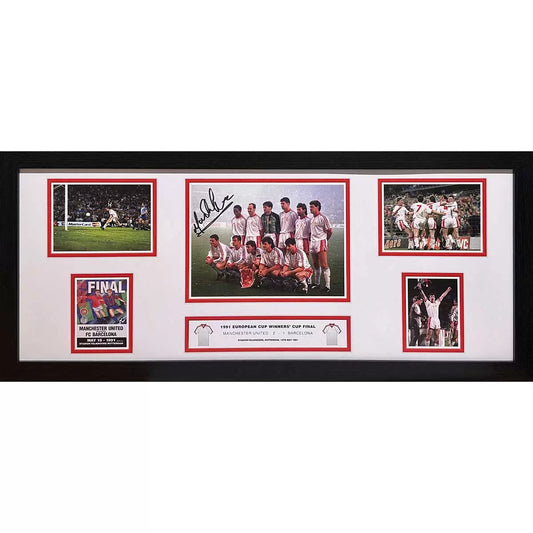Authentic Kell Brook hand-signed boxing action punch image in a premium black frame with COA.