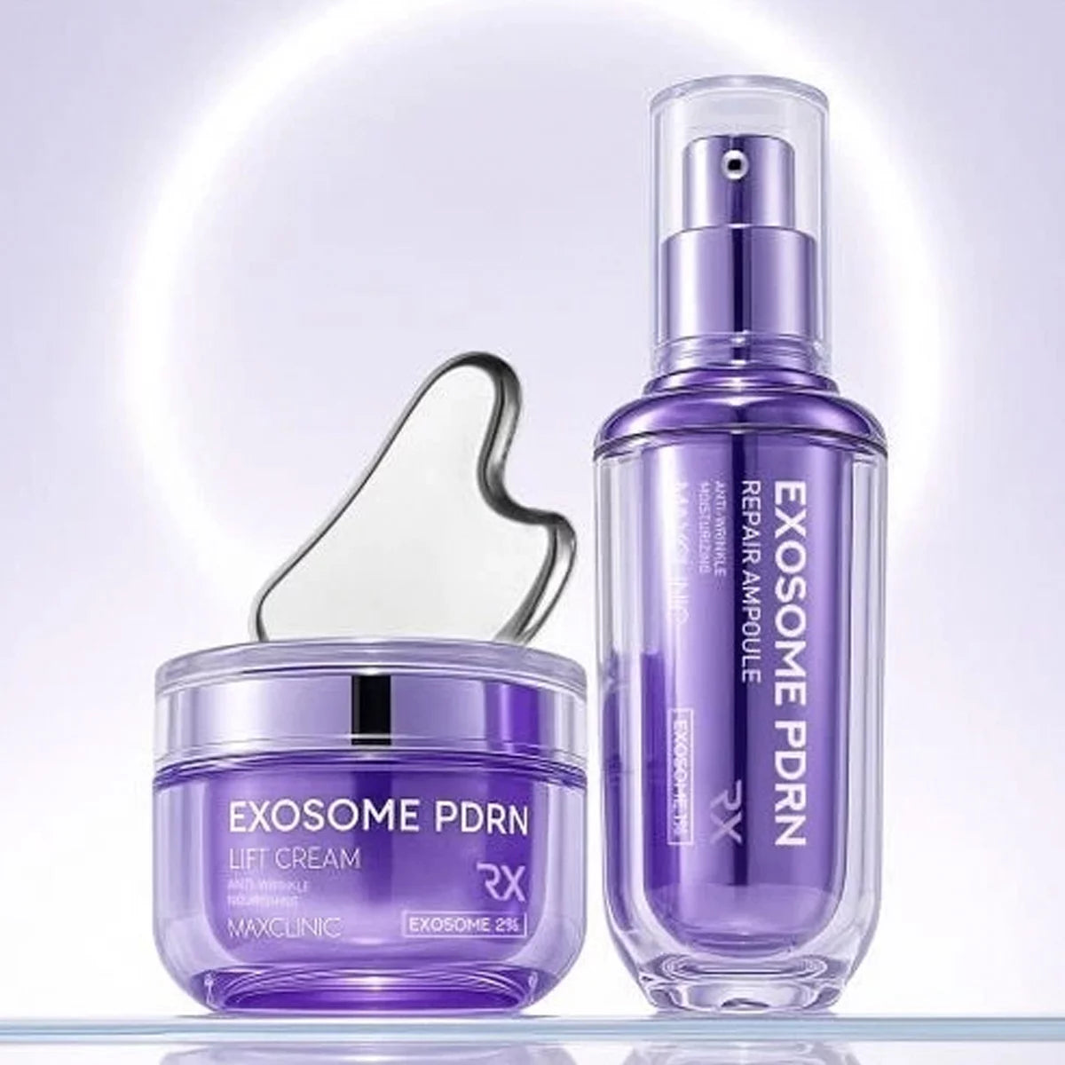 Maxclinic exosome repair ampoule and lift cream anti-ageing skincare set