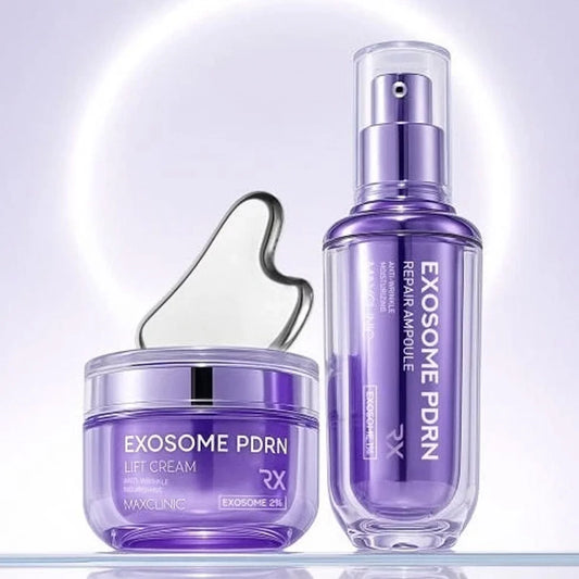 Maxclinic exosome repair ampoule and lift cream anti-ageing skincare set