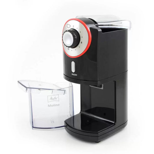 Melitta Molino black electric coffee grinder for fresh coffee beans - 1