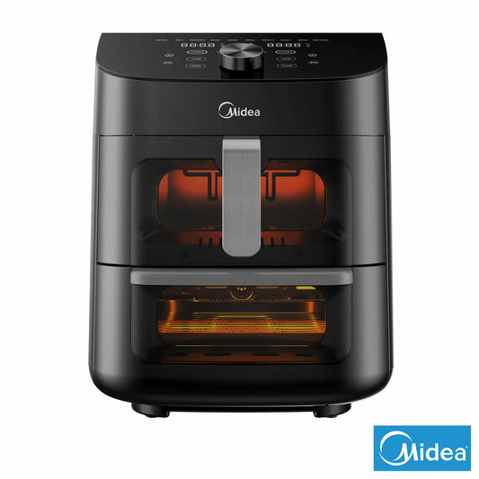 Midea dual basket air fryer cooking two meals simultaneously  - 1